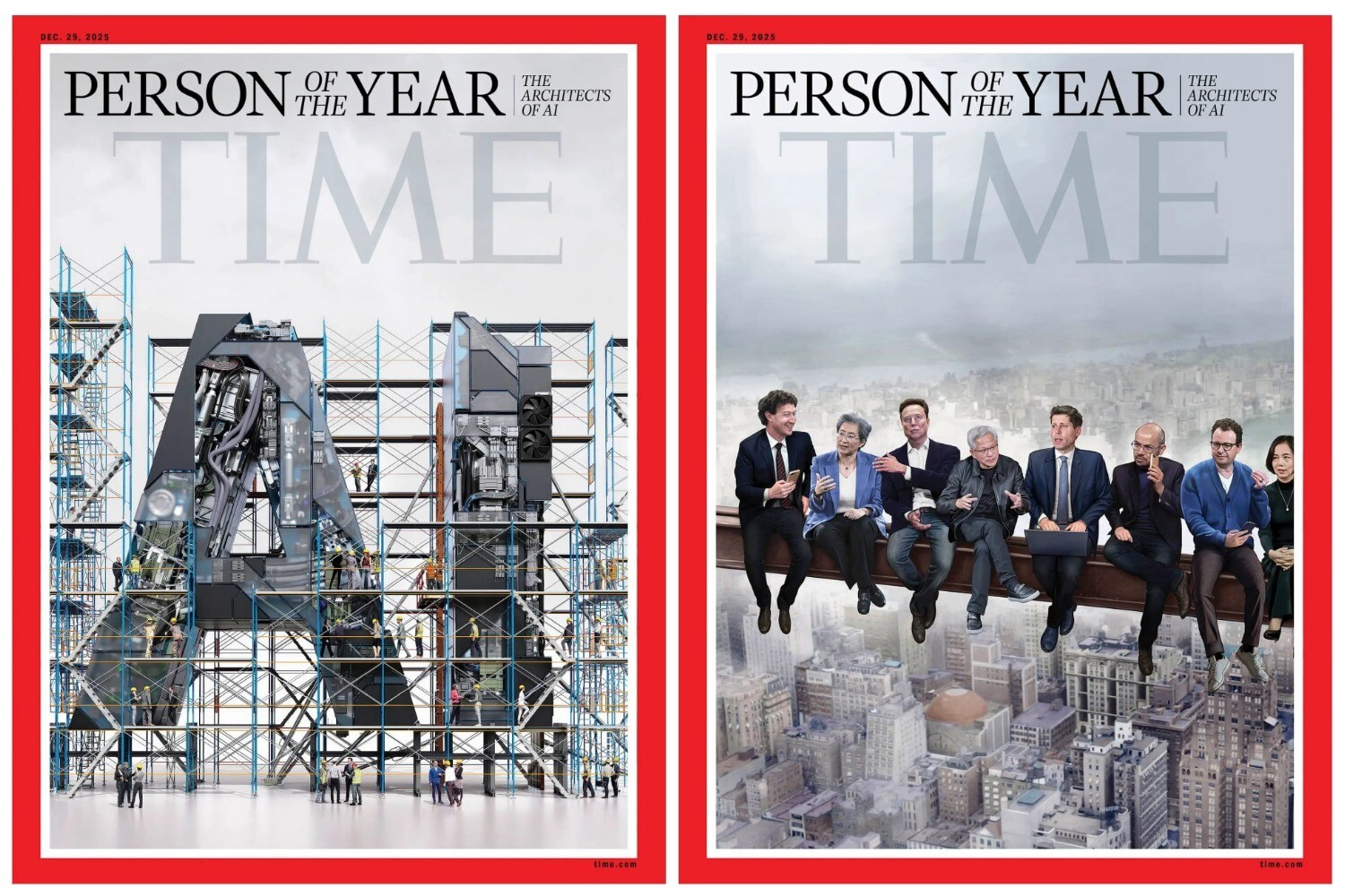 Журнал Time выбрал «человеком» года «архитекторов искусственного интеллекта»