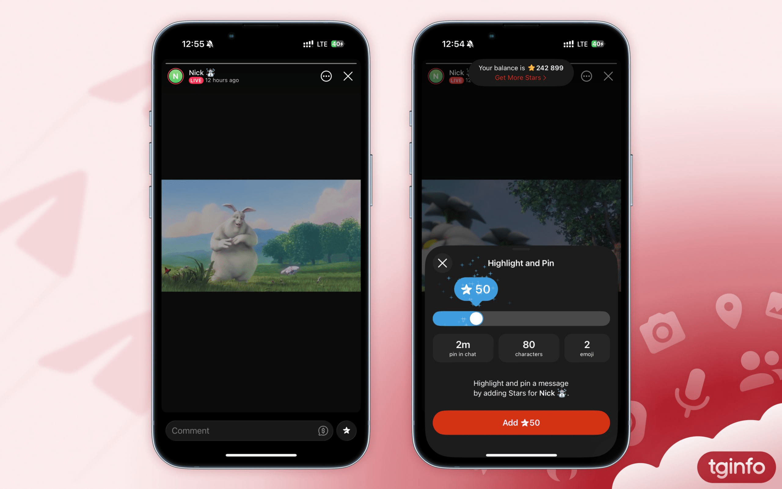 В бета-версии Telegram для iOS появилась функция прямых эфиров в разделе «Историй»
