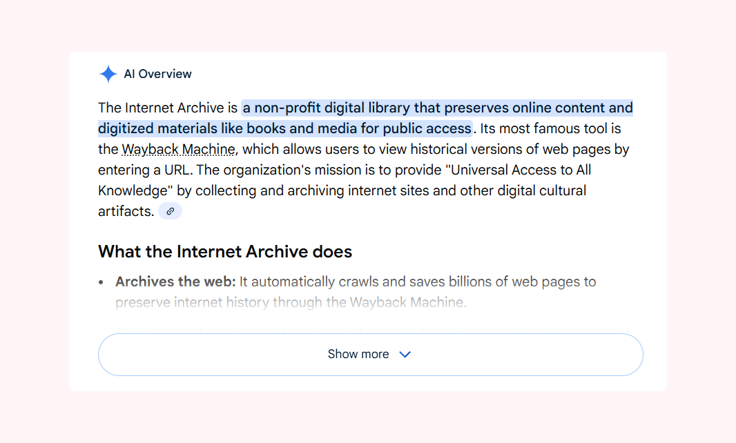 Internet Archive начал экспериментировать с сохранением нейросетевого контента
