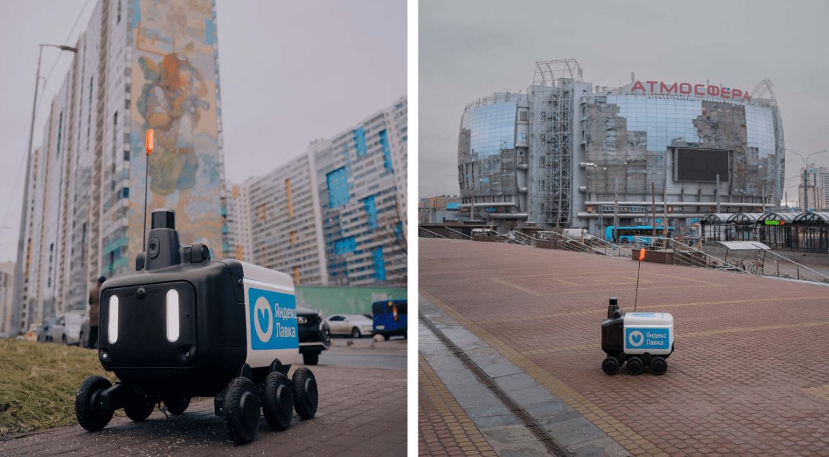 «Яндекс Лавка» запустила доставку роверами в Санкт-Петербурге — пока в Приморском районе